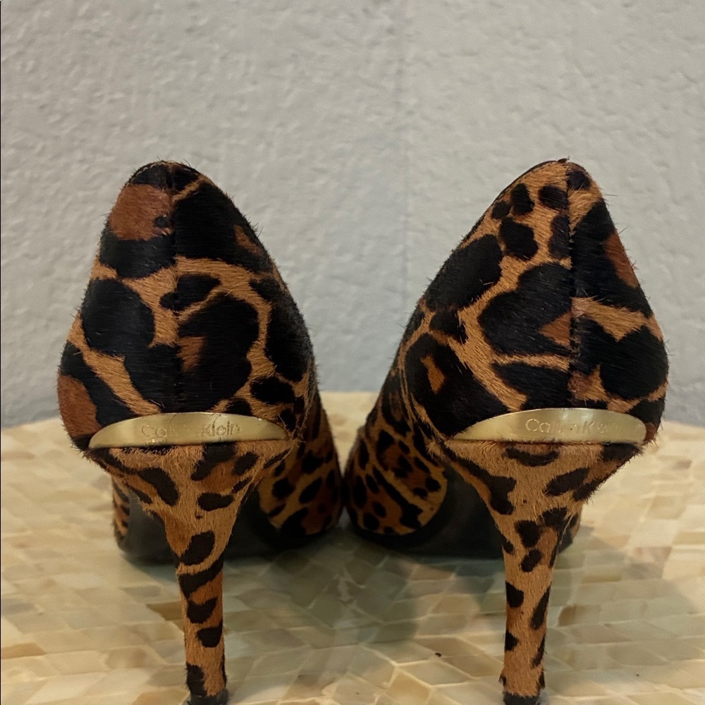 Calvin Klein Animal Print Heels - Picture 6 of 7